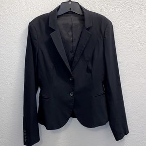 Fitted Black Suit Jacket Express Design Studio
